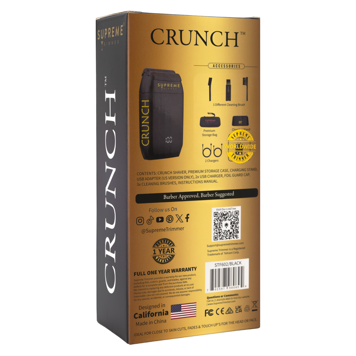 Shaver Supreme Trimmer Crunch Black