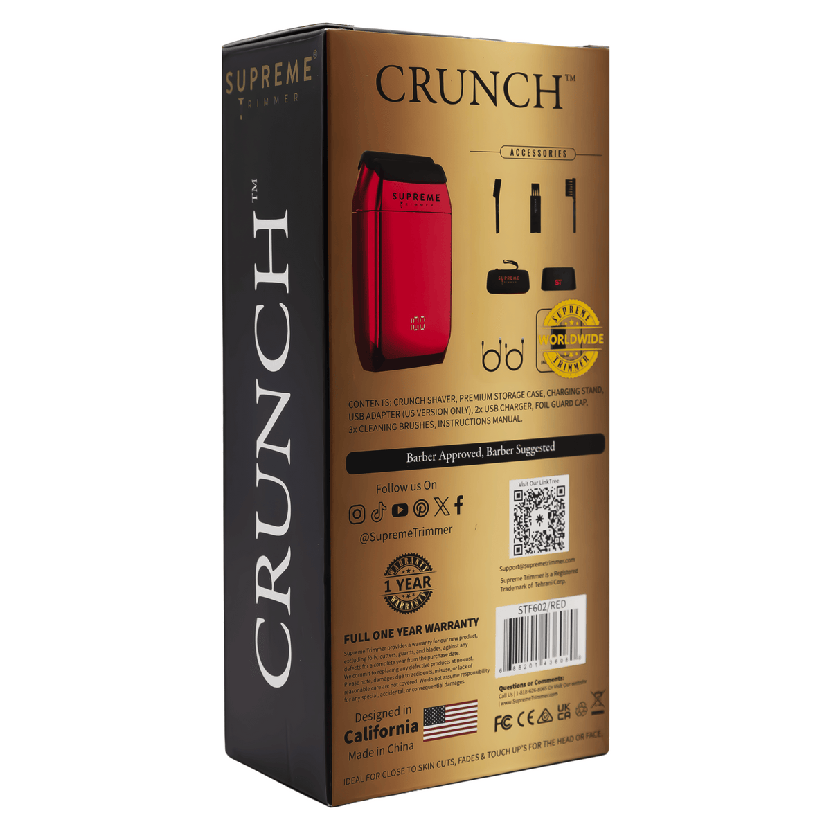 Shaver Supreme Trimmer Crunch Red