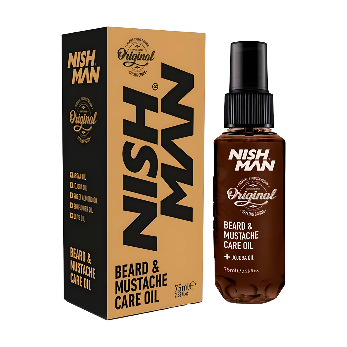 Aceite hidratante para Barba y Bigote NISHMAN 75ml
