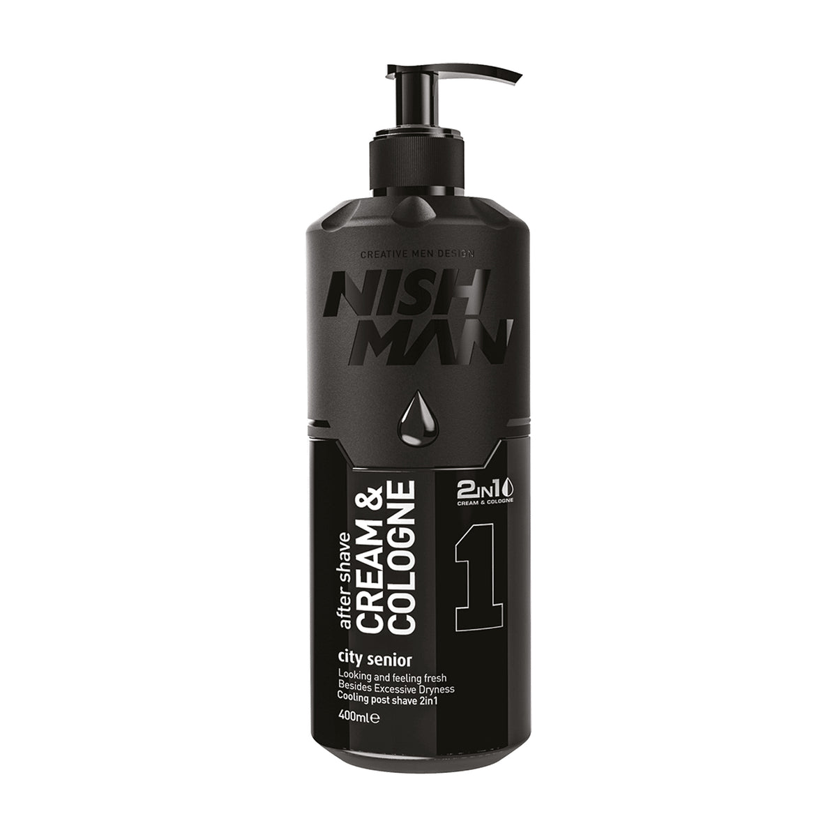 Aftershave Cream NISHMAN N01 City Senior 400ml Anti Irritación