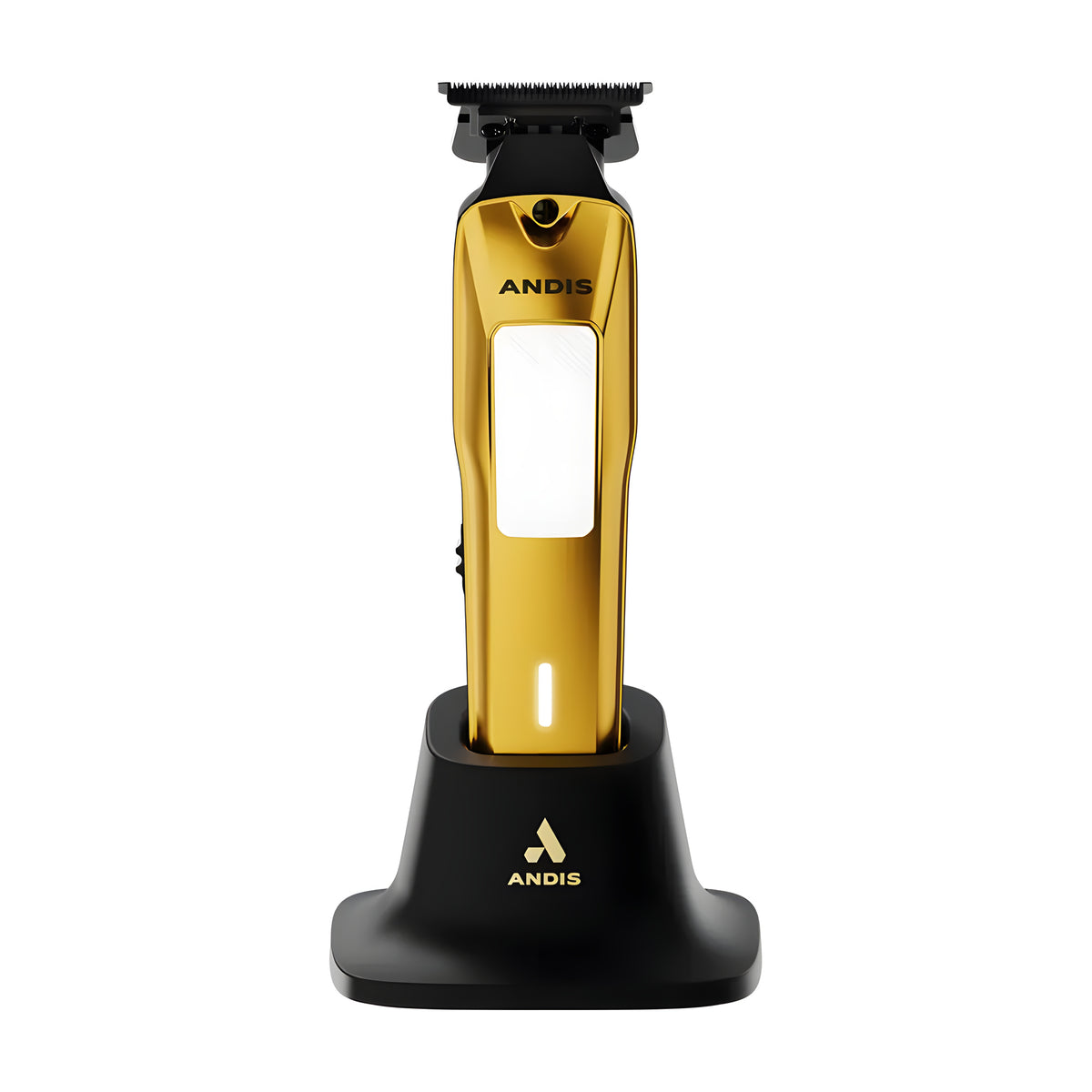 Andis Phenom Trimmer dorada con grip blanco