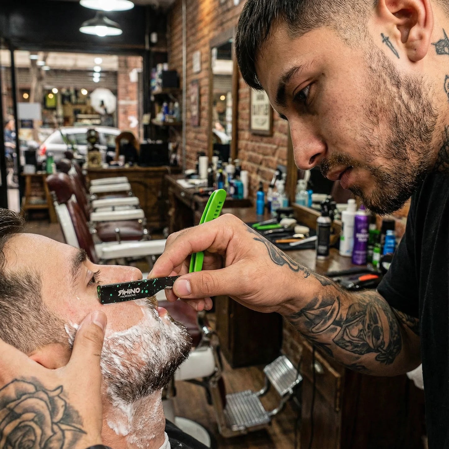 Porta Navaja Rhino Verde