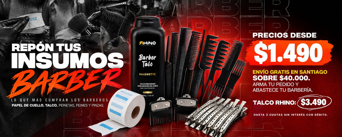 Insumos de barbería desde $1.490, envío gratis en Santiago sobre $40.000
