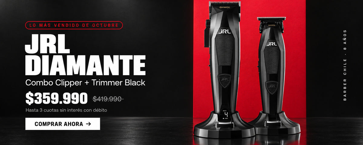 Combo JRL Diamante Clipper + Trimmer Black a $359.990