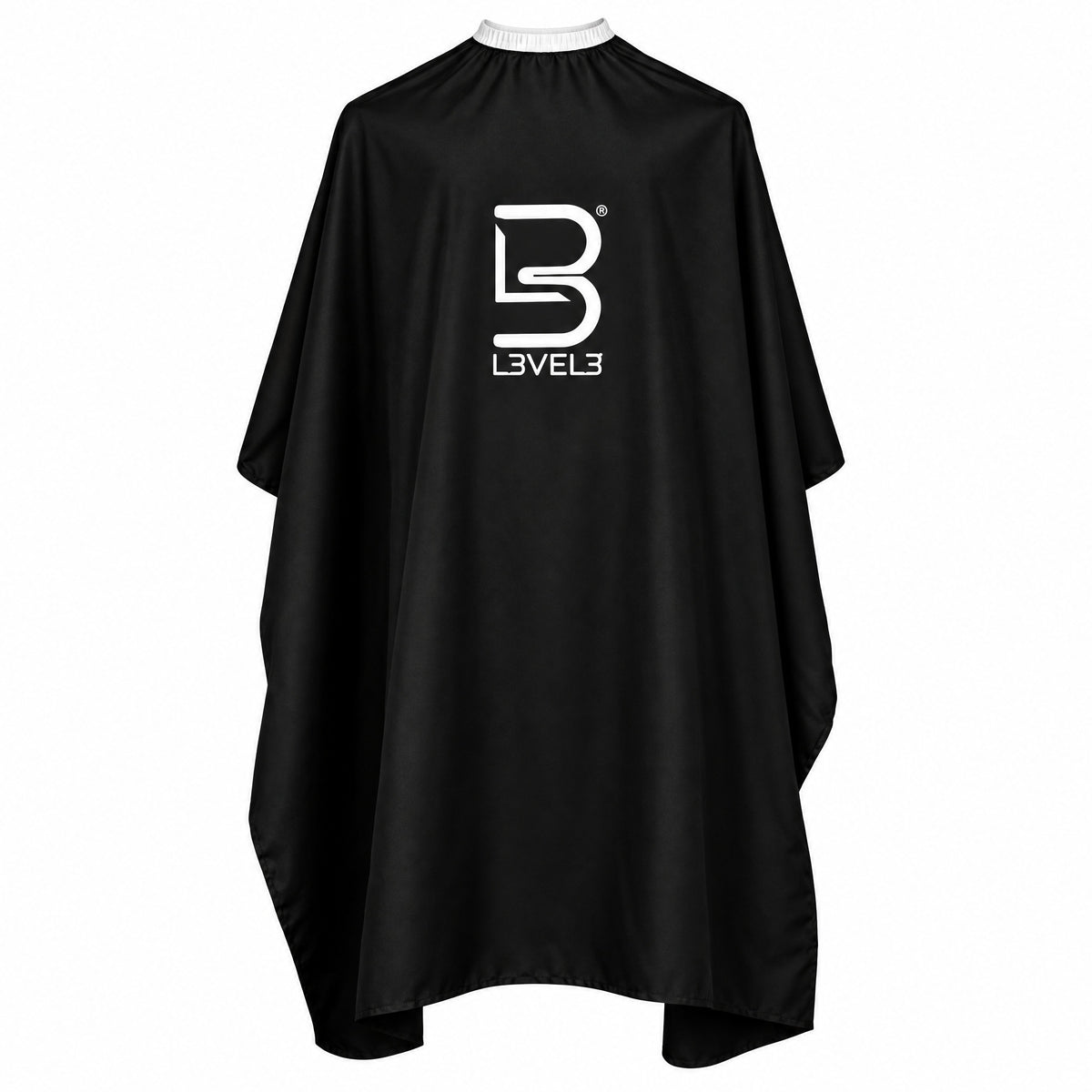 Capa de Corte Level 3 Rubber Neck Negra con Logo Blanco puesta
