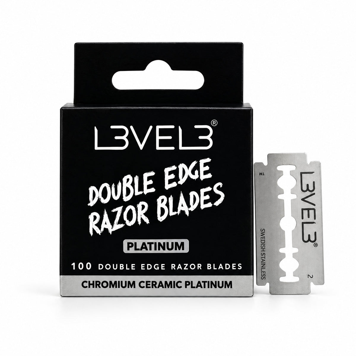 Hojas de Afeitar Level 3 Double Edge Platinum 100 unidades