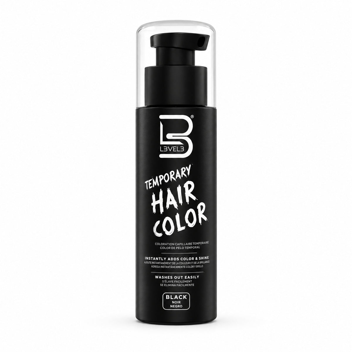 Temporary Hair Color Level 3 Black Dye 125 ml