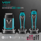 Maquina De Cortar Pelo VGR V-035 S3 Motor Vector + Carcasa Maletín