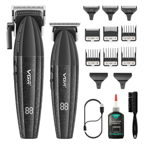 Combo VGR Clipper + Trimmer V640 Negro