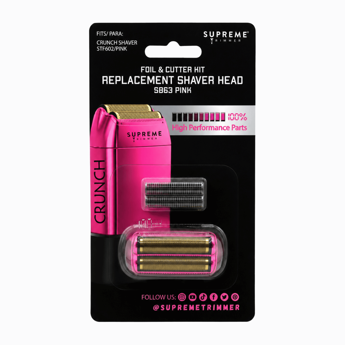 Repuesto Supreme Trimmer para Shaver Crunch Pink