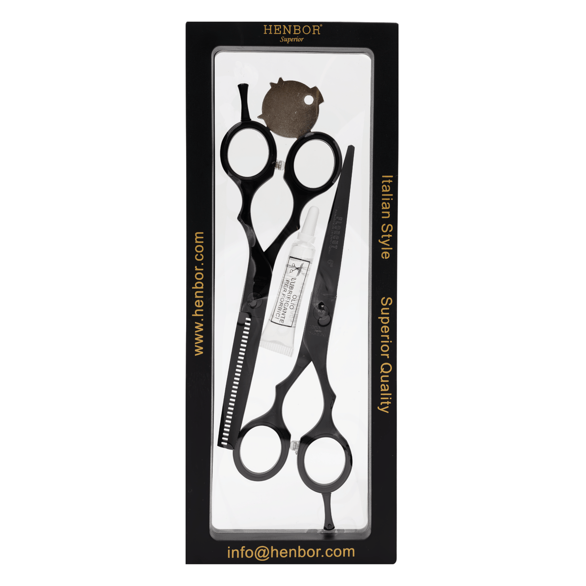 Set de Tijeras HENBOR 882 -  Black